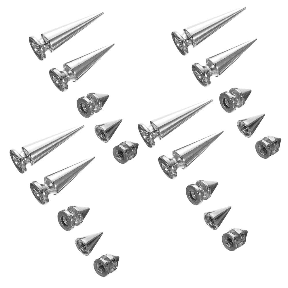 1 Bag of Sturdy Alloy Cone Spike Screwback Studs Punk Spike Material for DIY Leather Craft