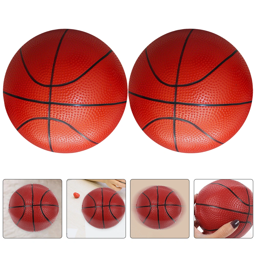 2pcs Kids Basketball Indoor Outdoor Basketball Inflatable Youth Basketball