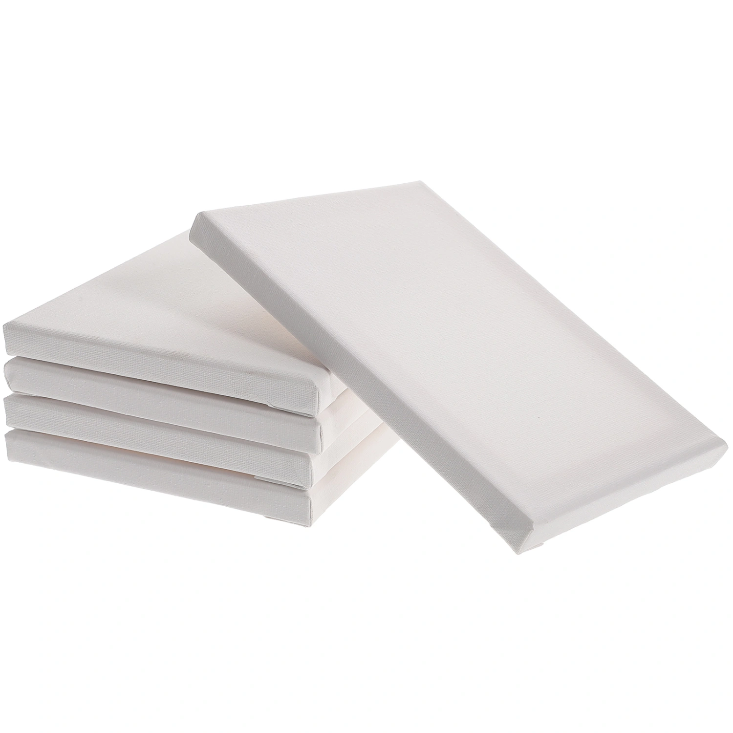 5pcs Stretched Canvas Blank Painting Canvas for Acrylics Oils Watercolor Painting