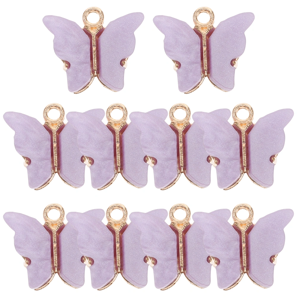 10pcs Butterfly Charms for Earrings Necklace Bracelet DIY Butterfly Pendants Jewelry Making Charms