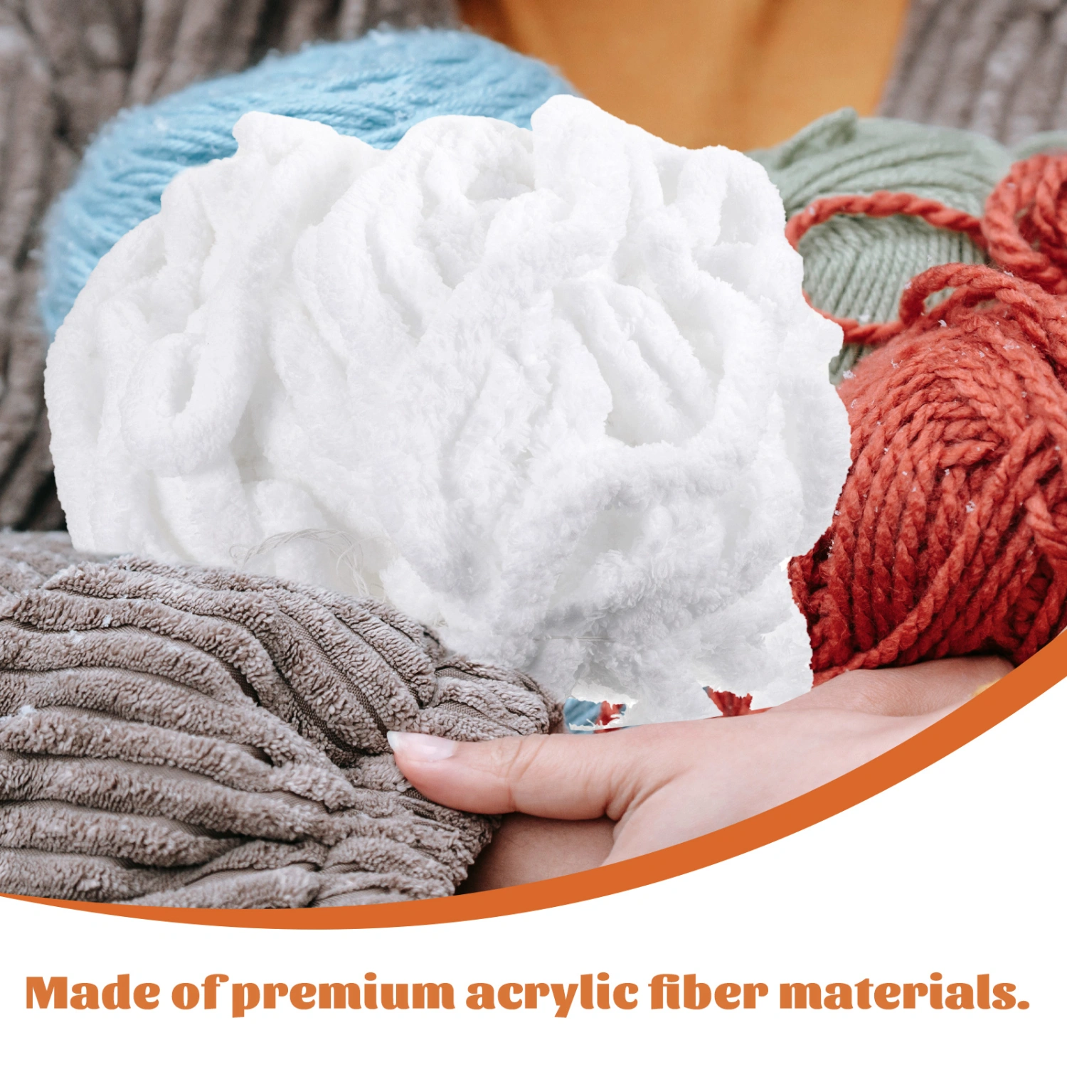 1 Roll of Hand-knitting Chenille Yarn Scarf Knitting Yarns Handcrafts Craft Yarns