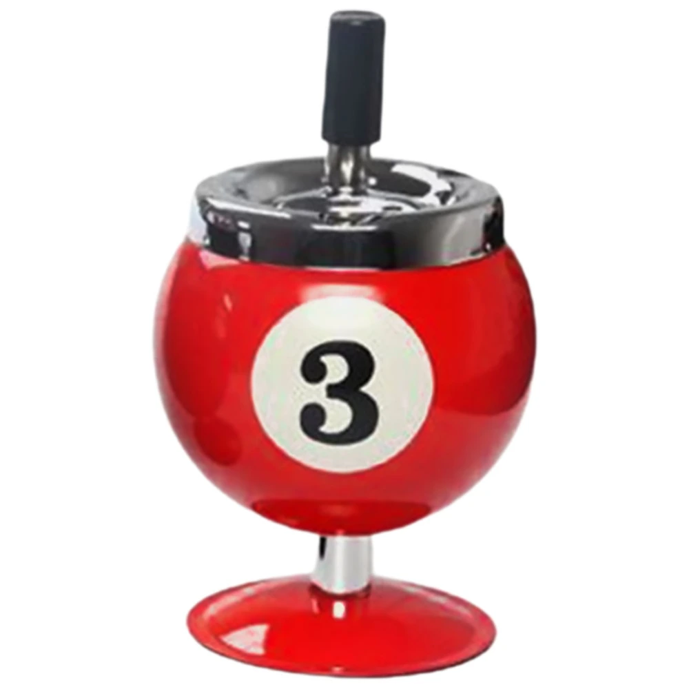 Ash Tray Billiard Ball Shape Vintage Ashtray Desktop Ashtray Home Decoration