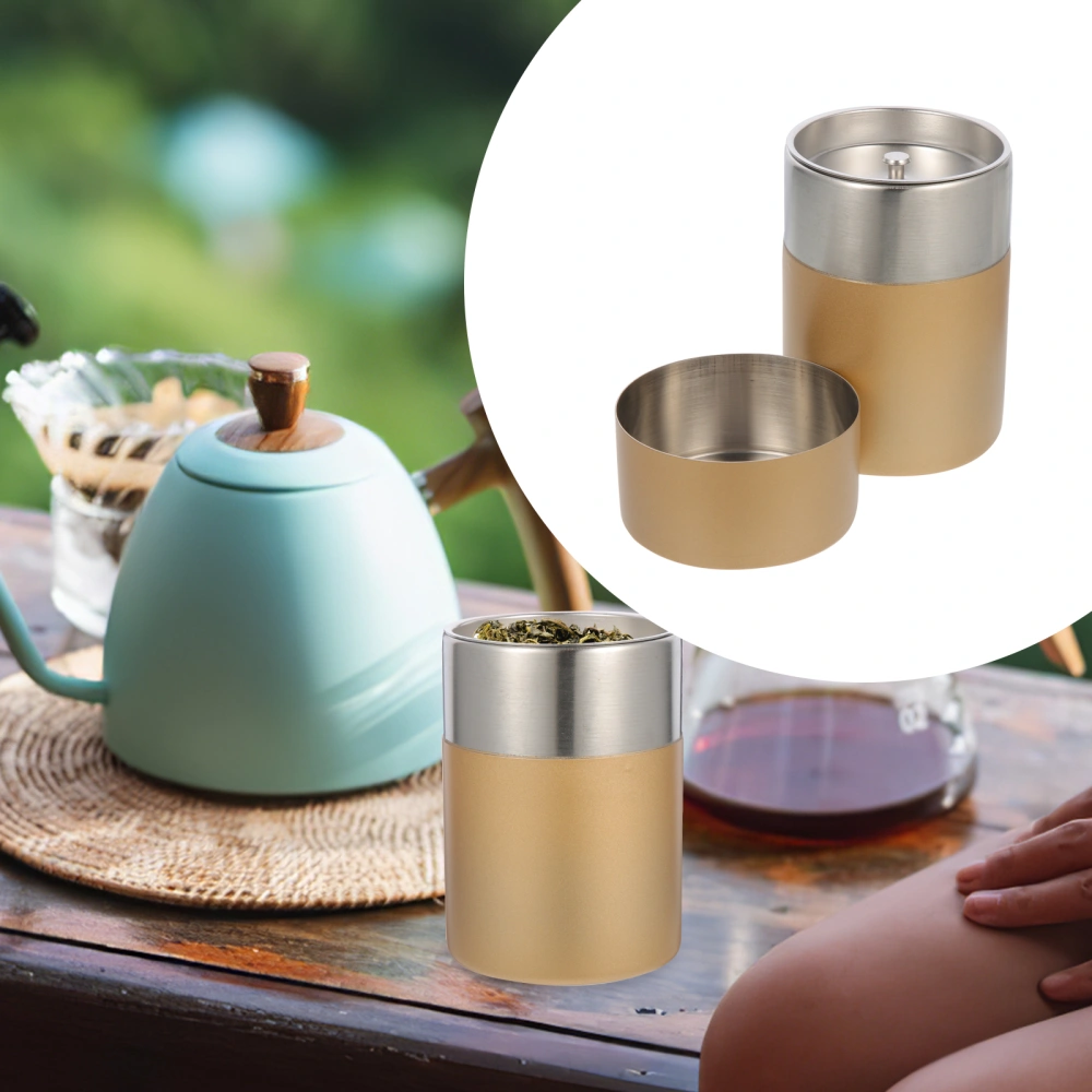 Household Tea Jar Tea Bag Storage Jar Metal Tea Tin Tea Storage Holder Small Tea Container Tea Tin