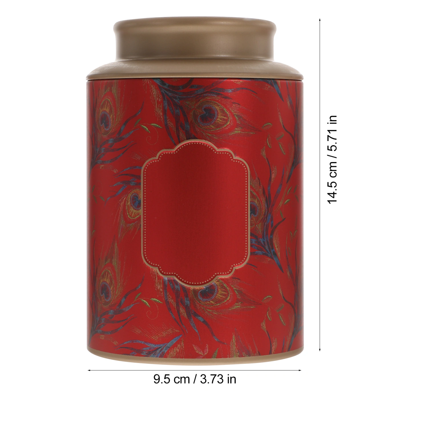 Tea Can Airtight Tea Can Portable Tea Canister Home Kitchen Storage Metal Candy Container(125ml)