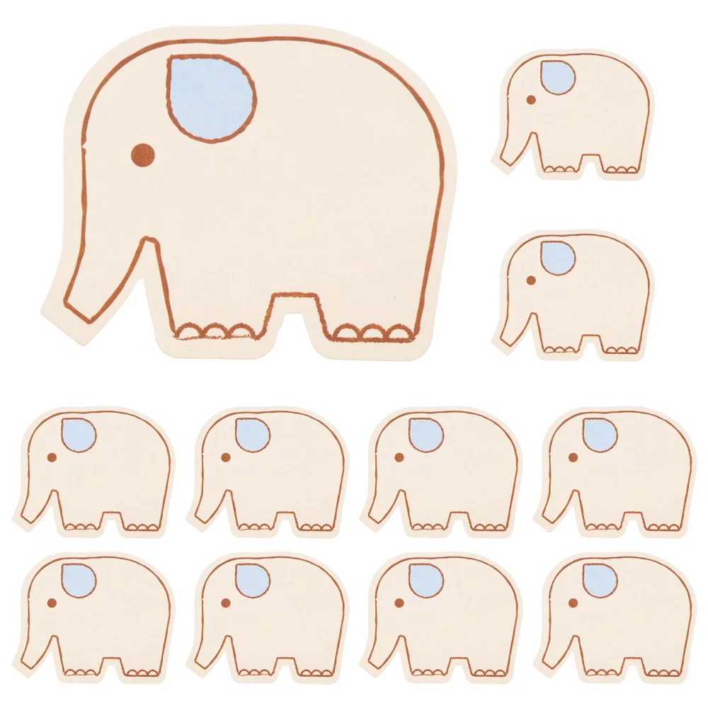 60pcs Blank Memo Cards Animal Shaped Cards Note Cards Memo Message Paper Cards