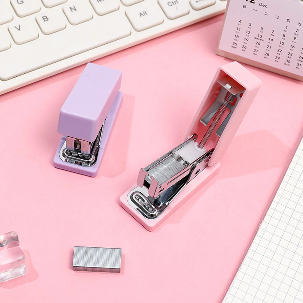 3Pcs Metal Staplers Multi-function Hand Staplers Professional Office Staplers Office Supply