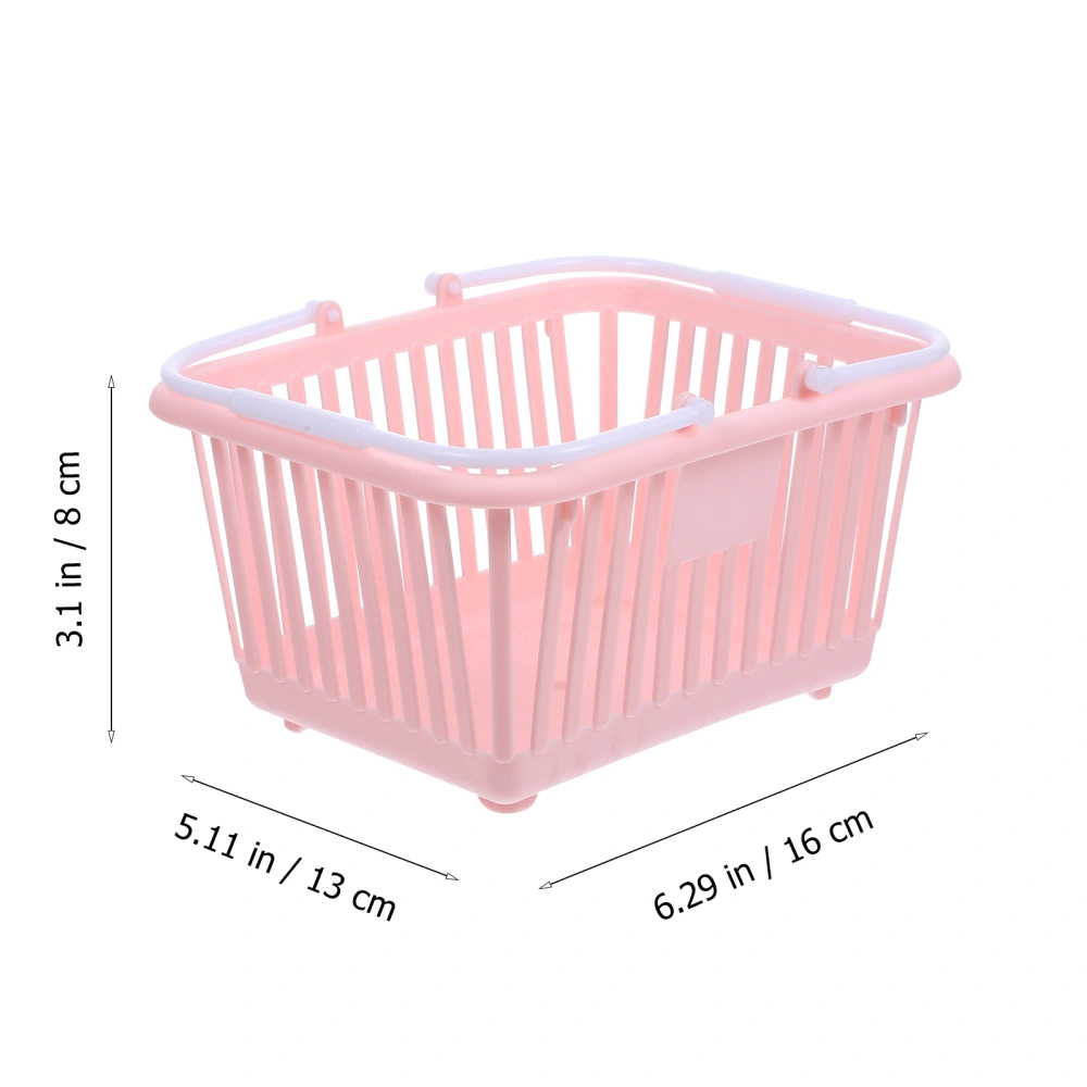 3pcs Small Storage Baskets Toy Baskets Desktop Cosmetics Organizers Sundries Baskets