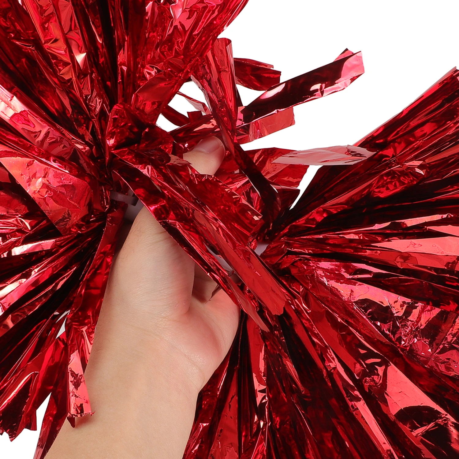 2Pcs Cheerleader Pom Poms Portable Cheerleader Pom Poms Reusable Sports Props