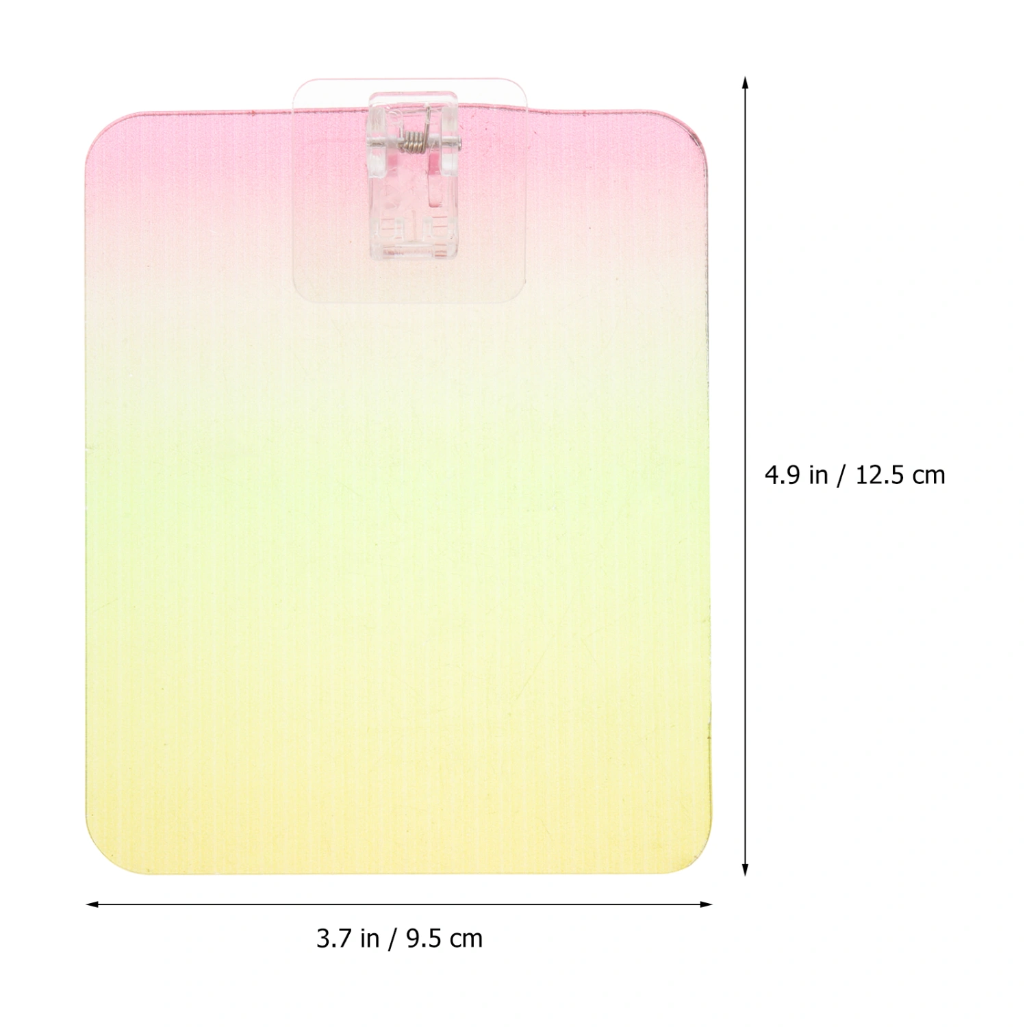 2pcs Multi-purpose Sketch Board Short Hand Clipboard Color Gradient Plastic Record Board for Meeting