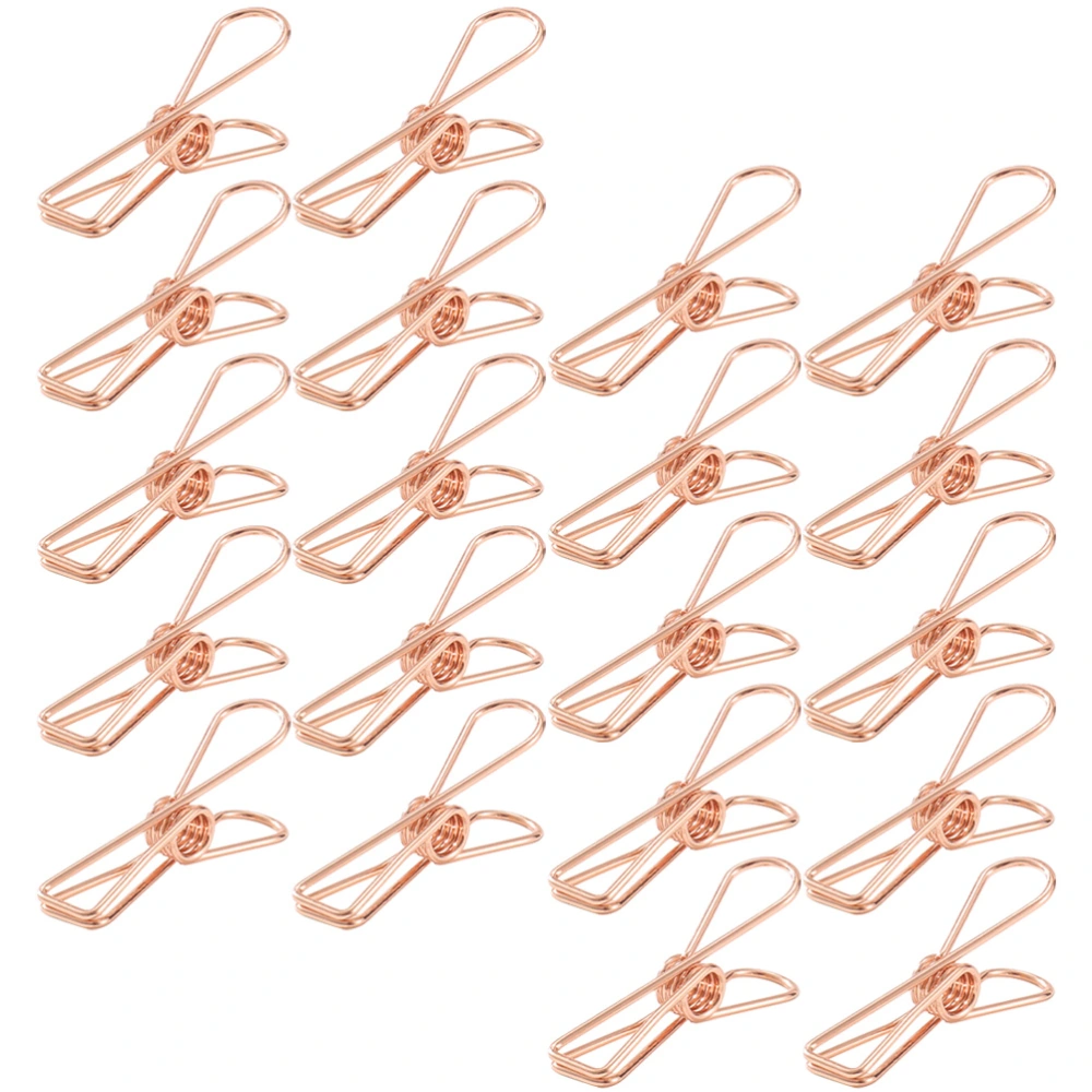 30Pcs Metal Clamps Heavy Duty Tent Clips String Light Clips Versatile Food Clips