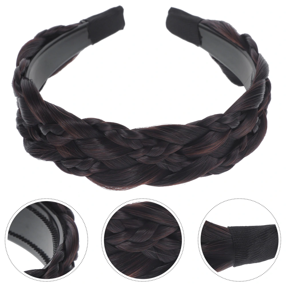 Braid Wig Headband Braided Headband Wig Hair Band Wig Hair Hoop Women Headdress