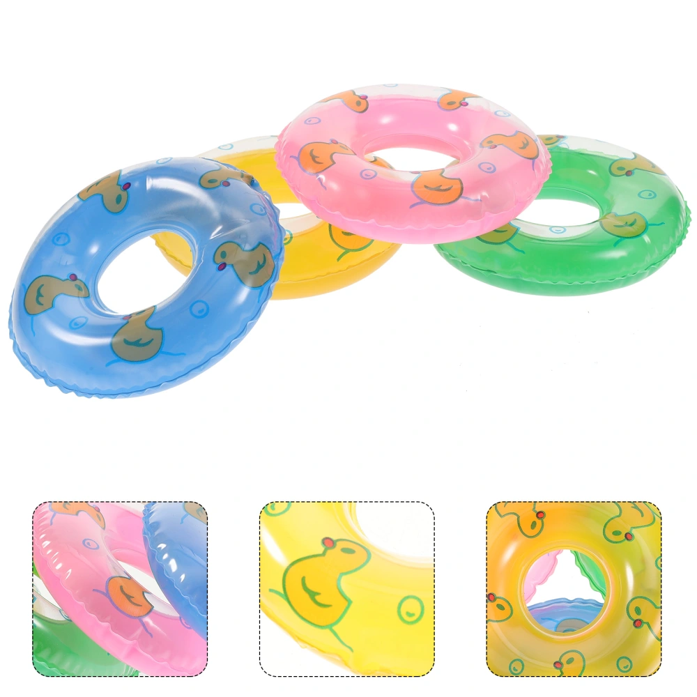 12pcs Mini Swim Rings Props Mini House Swimming Ring Photo Props Mini House Layout Ornaments