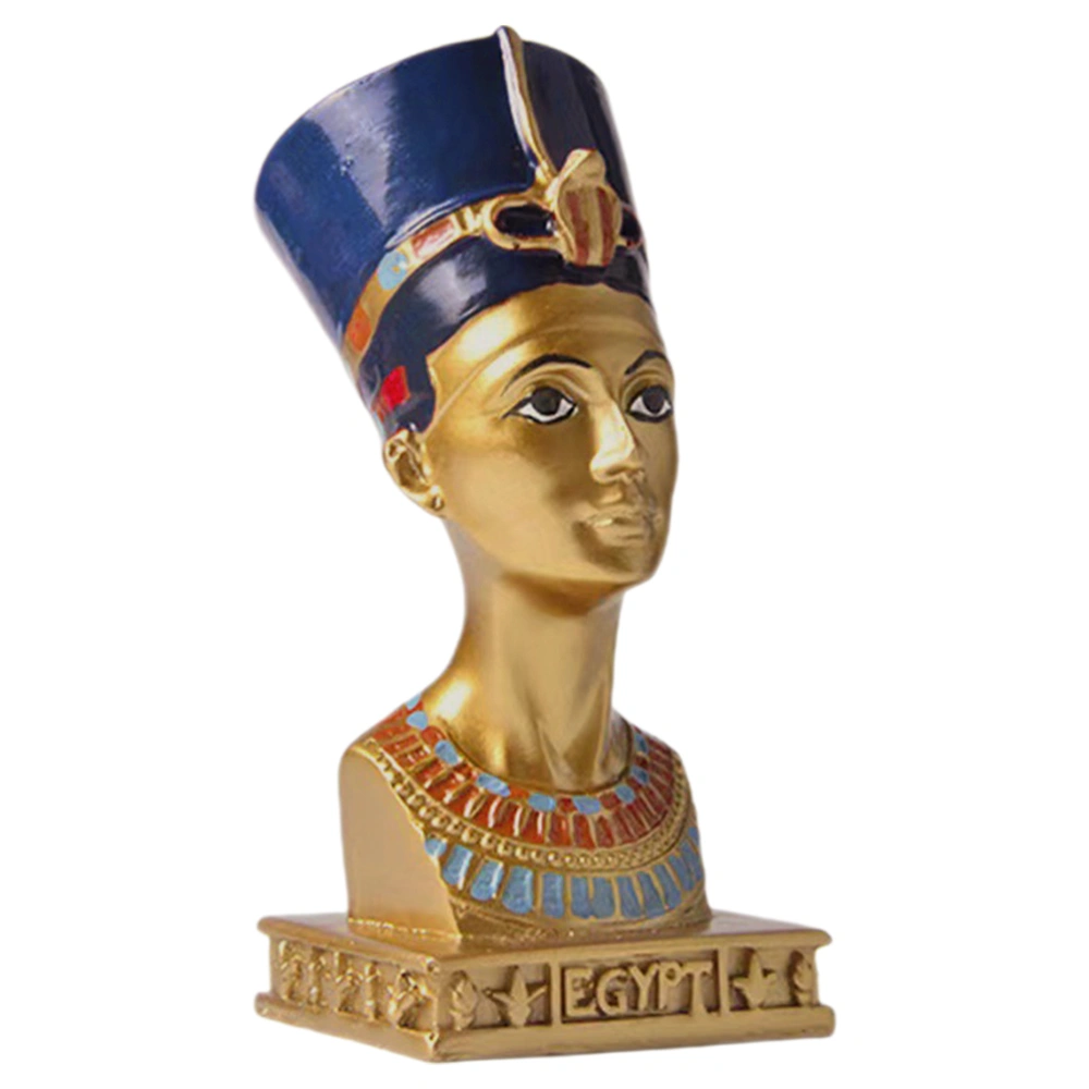 Egyptian Resin Statue Resin Figurine Sculpture Vintage Egyptian Desktop Ornament