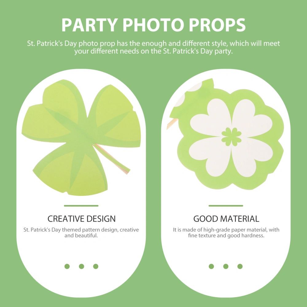 30pcs St. Patrick's Day Mardi Gras Party Holiday Photo Props Party Supplies