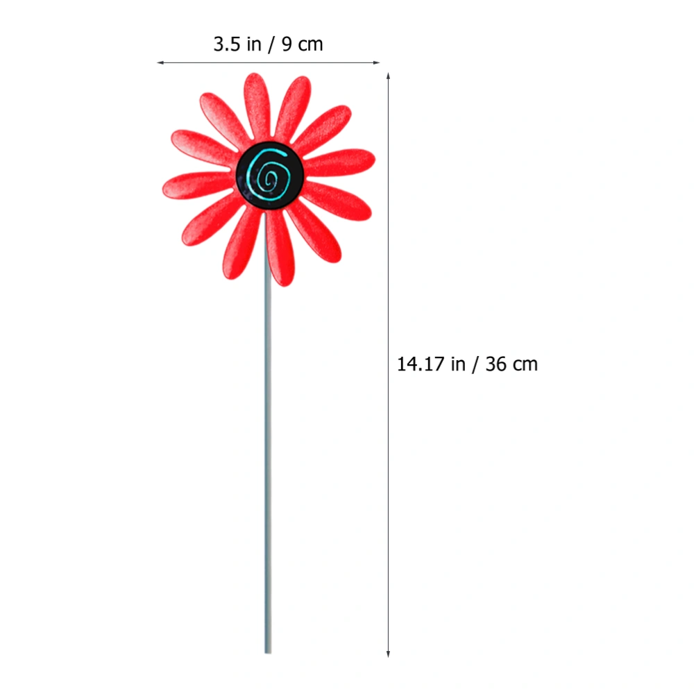 4pcs Iron Flower Stakes Outdoor Yard Planter Flower Pot Decorative Flower Stakes