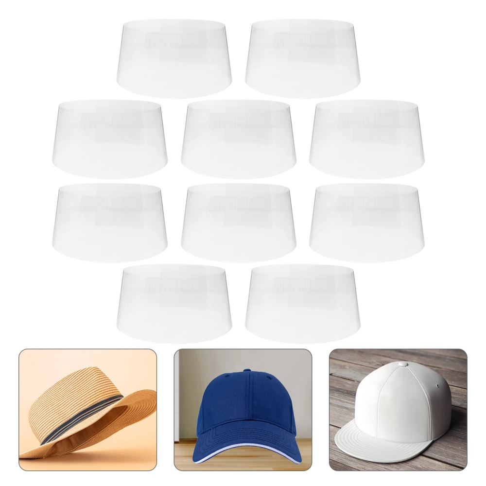 10pcs Hat Inner Supports Flat Straw Hat Shaped Tools Adjustable Hat Inside Holder