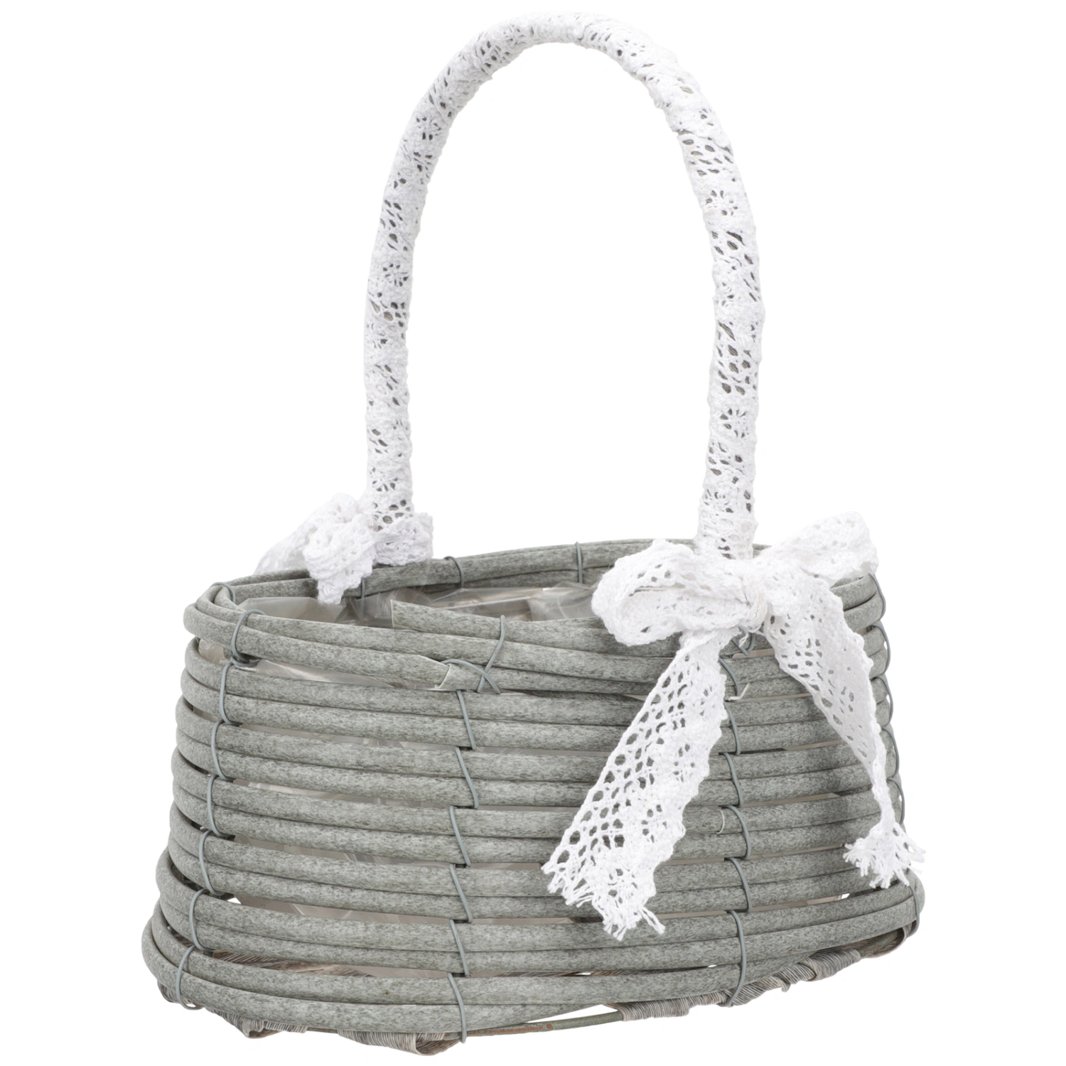  Wedding Flower Girl Basket Woven Basket Flower Arrangement Basket Flower Basket with Handle