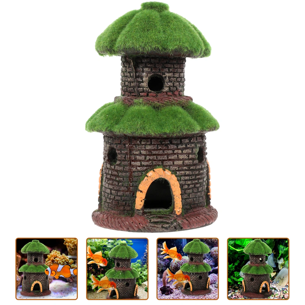 Vivid Aquarium House Creative Aquarium Cave Shelter Fish Cave Fish Aquarium Decor