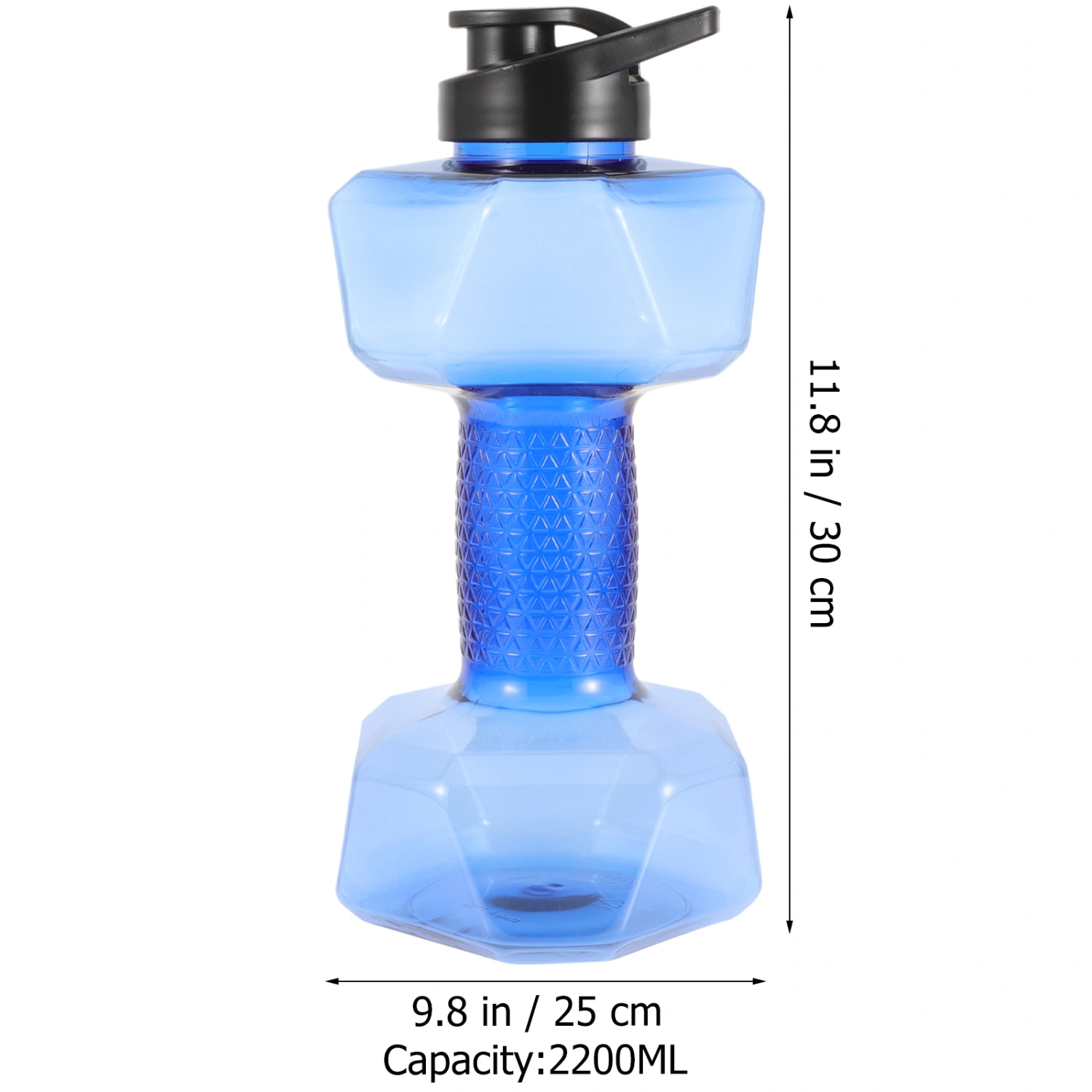 Large Capacity Bottle Sports Drinking Bottle Dumbbell Shaped Kettle Fitness Water Bottle