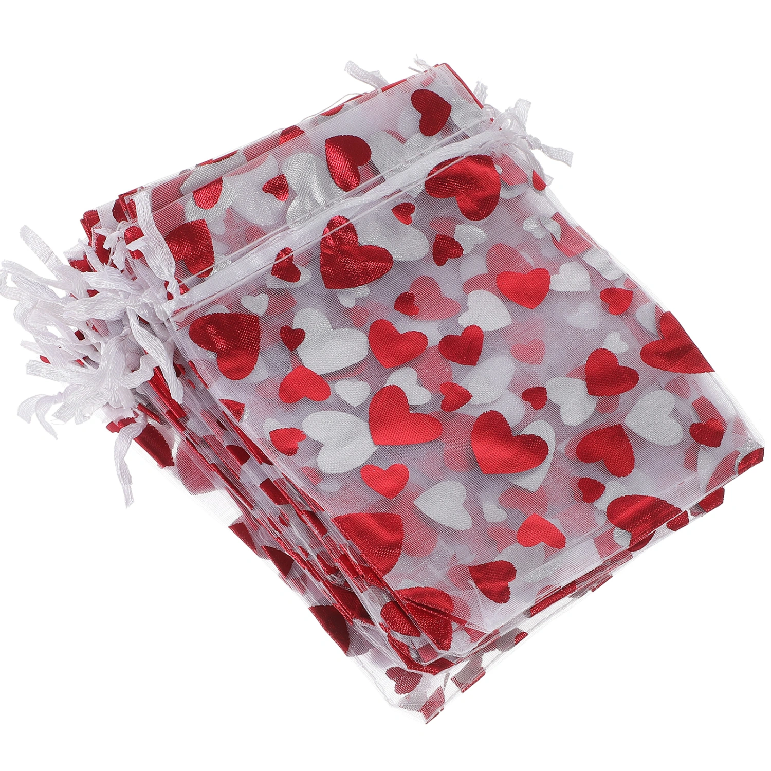 25Pcs Drawstring Bags Organza Bags Jewelry Storage Bags Decorative Gift Small Bags Wrapping Bags