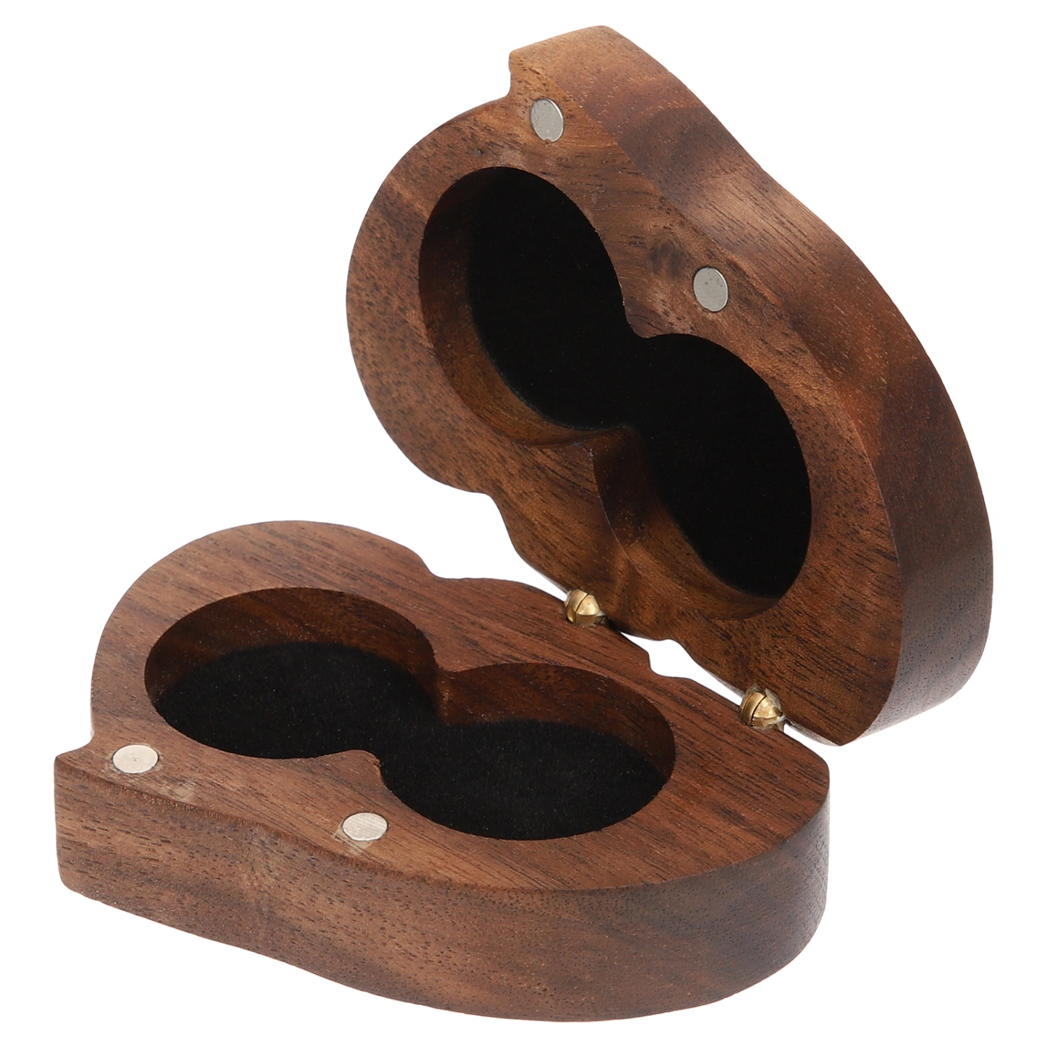 Heart Shape Wedding Ring Box Wooden Ring Box Holder Proposal Ring Holder Case