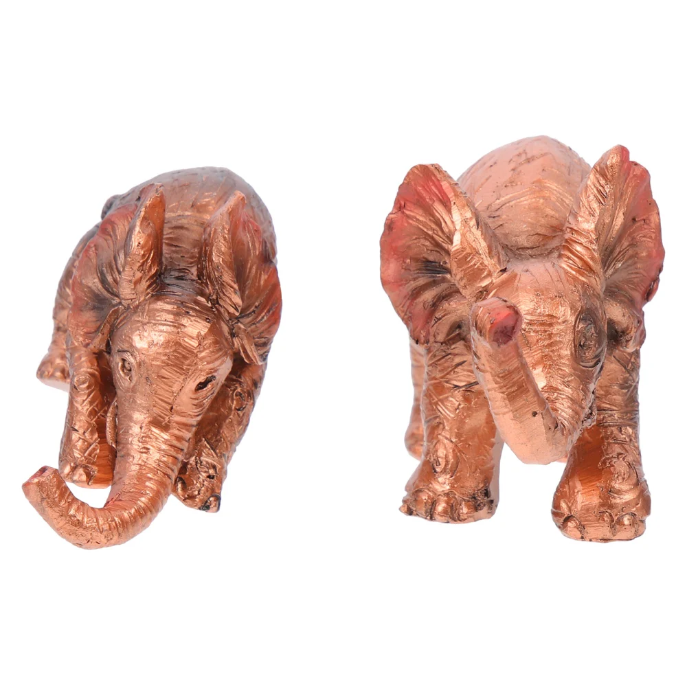   Elephant Statue Ornament Desktop Craft Home Decoration Resin Elephant Adornment