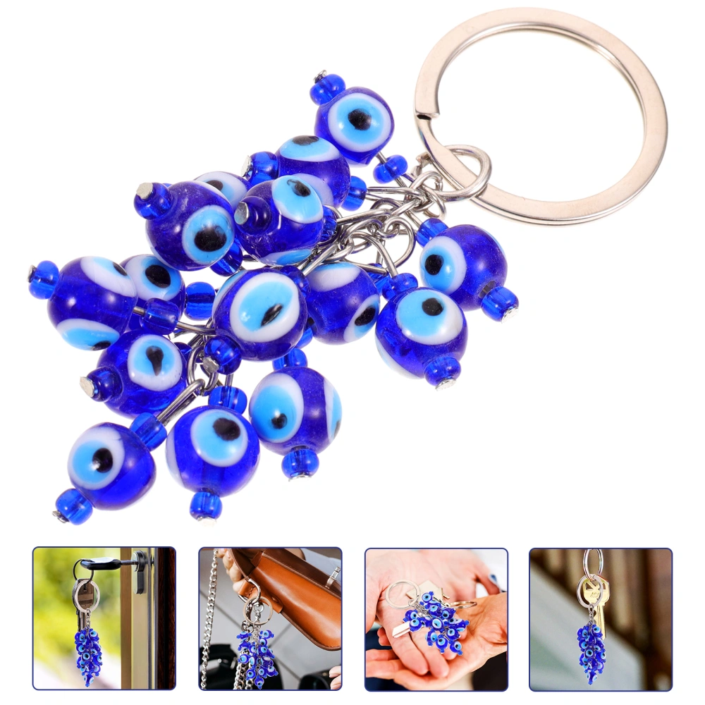 Evil Eyes Keychain Decorative Hanging Bag Backpack Pendant Keyring Jewelry Craft Decoration