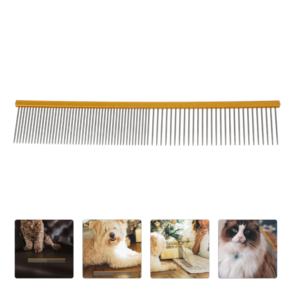 Daily Use Grooming Comb Wear-resistant Dog Fur Comb Simple Dog Hair Comb Pet Supply