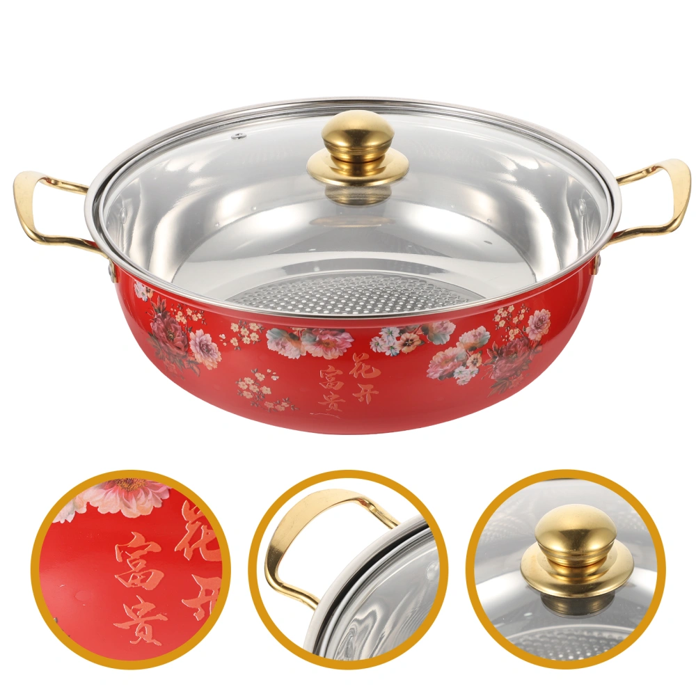 Multipurpose Pot for Hot Pot Cooking Stainless Steel Soup Pot Non-stick Stew Pot