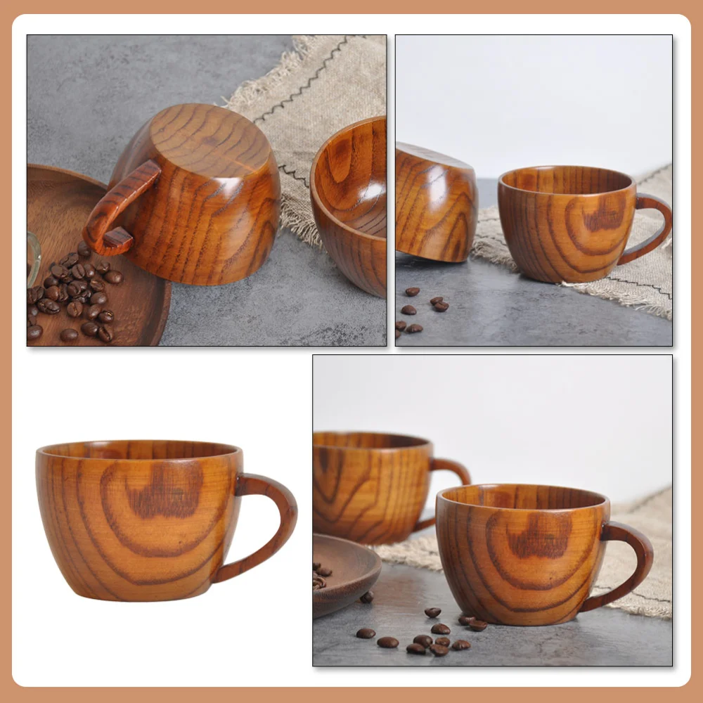 Wooden Coffee Mug Water Mug Office Coffee Cup Household Drinking Mug Water Cup