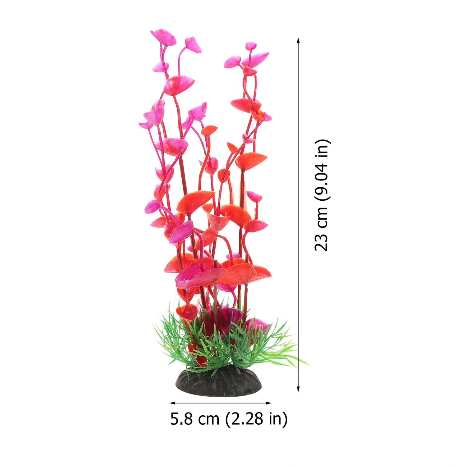 2Pcs Plastic Fish Tank Decor Fish Tank Fake Plants Small Fish Tank Decorations Betta Fish Tank Accessories