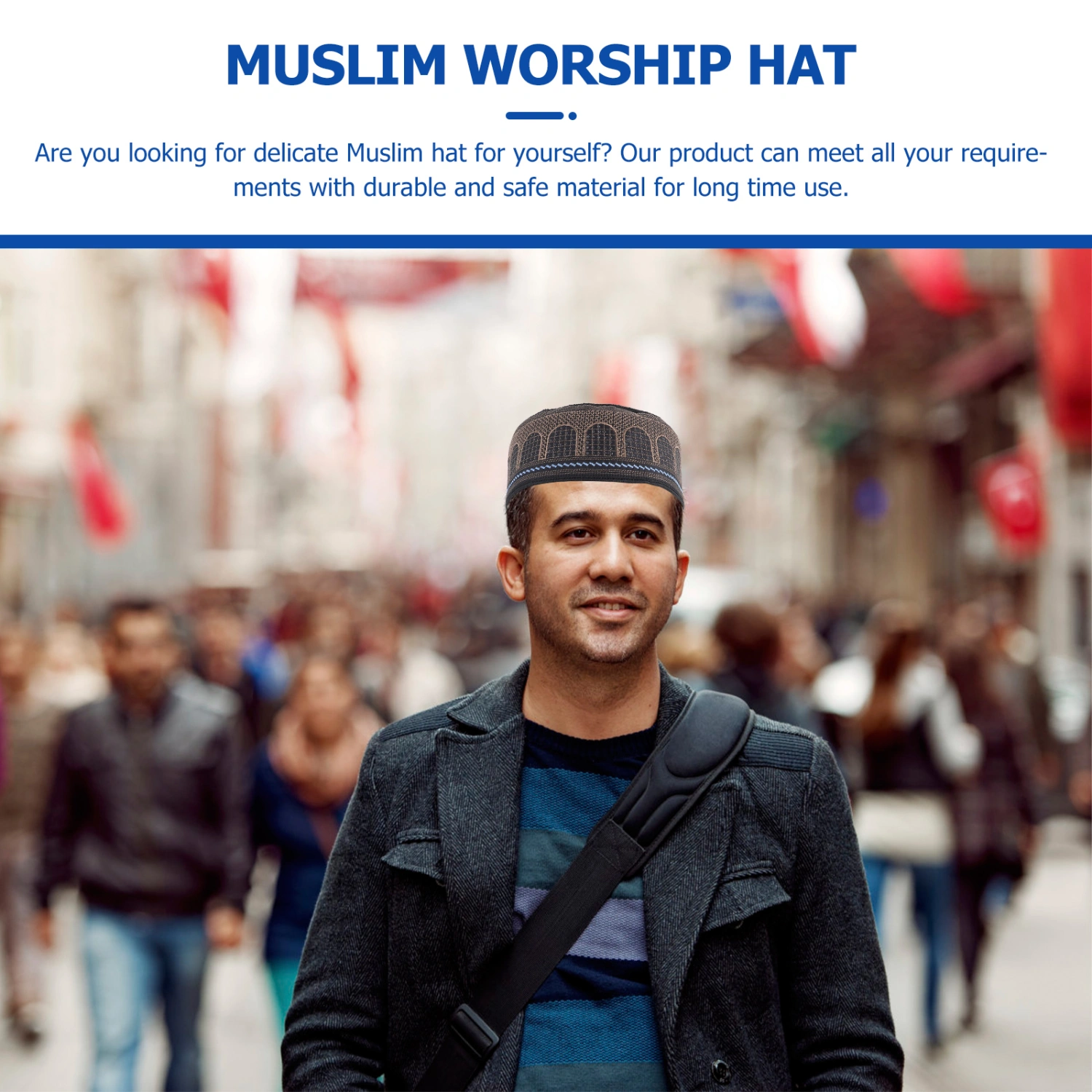 Muslim Prayer Hat Men Hat Islam Cap Unique Design Hat Ramadan Eid Embroidered Hat