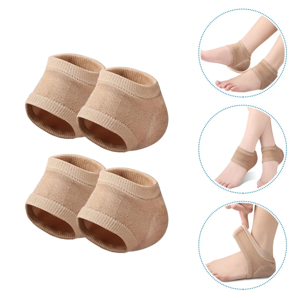 2 Pairs of Heel Socks Heel Elastic Cover Portable Heel Socks Comfortable Heel Sleeves