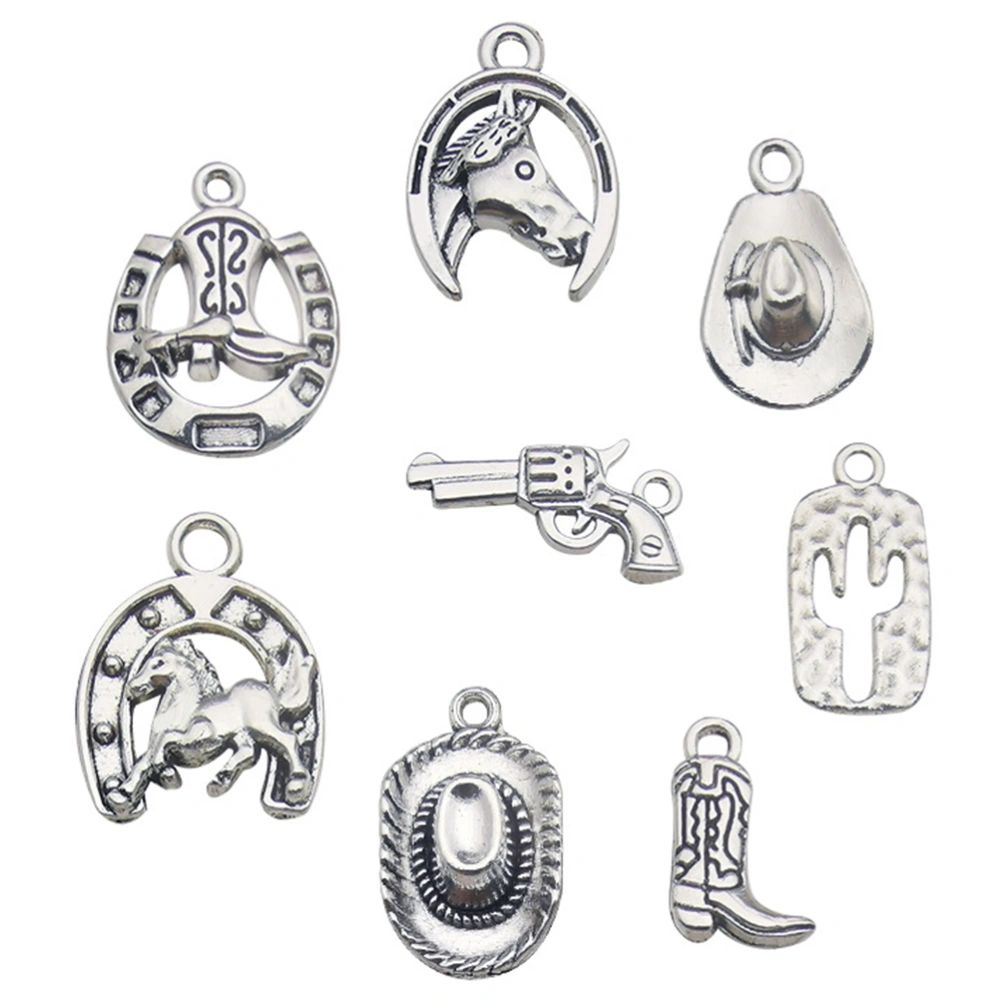 48pcs Alloy Earring Charms Jewelry Charms Diy Making Charms Keychain Accessory