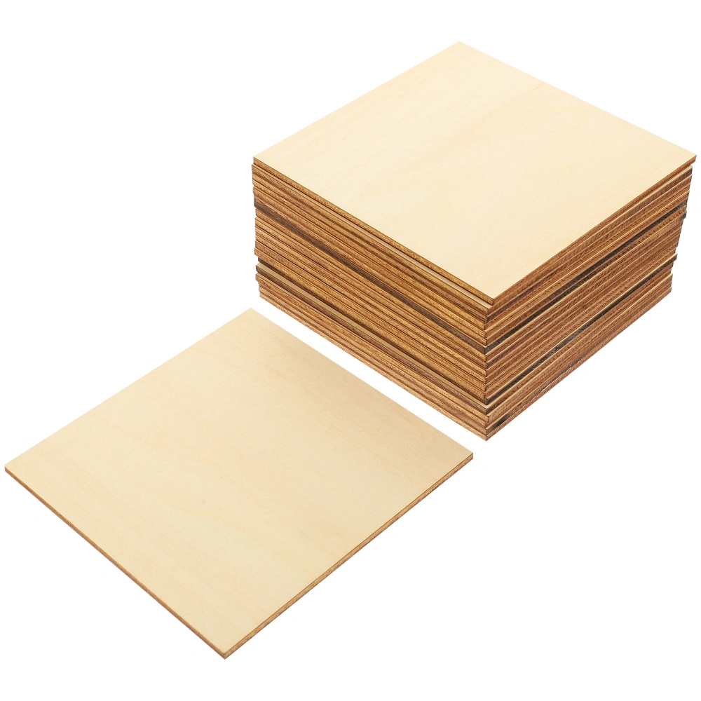 20pcs Handcraft Making Wooden Board Material DIY Unfinished Planks Smooth Wood Board