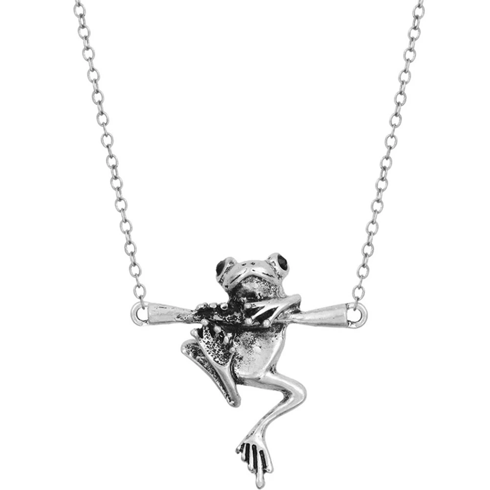 Frog Necklace Pendant Necklace Vintage Necklace Hip Hop Necklace Men Necklace