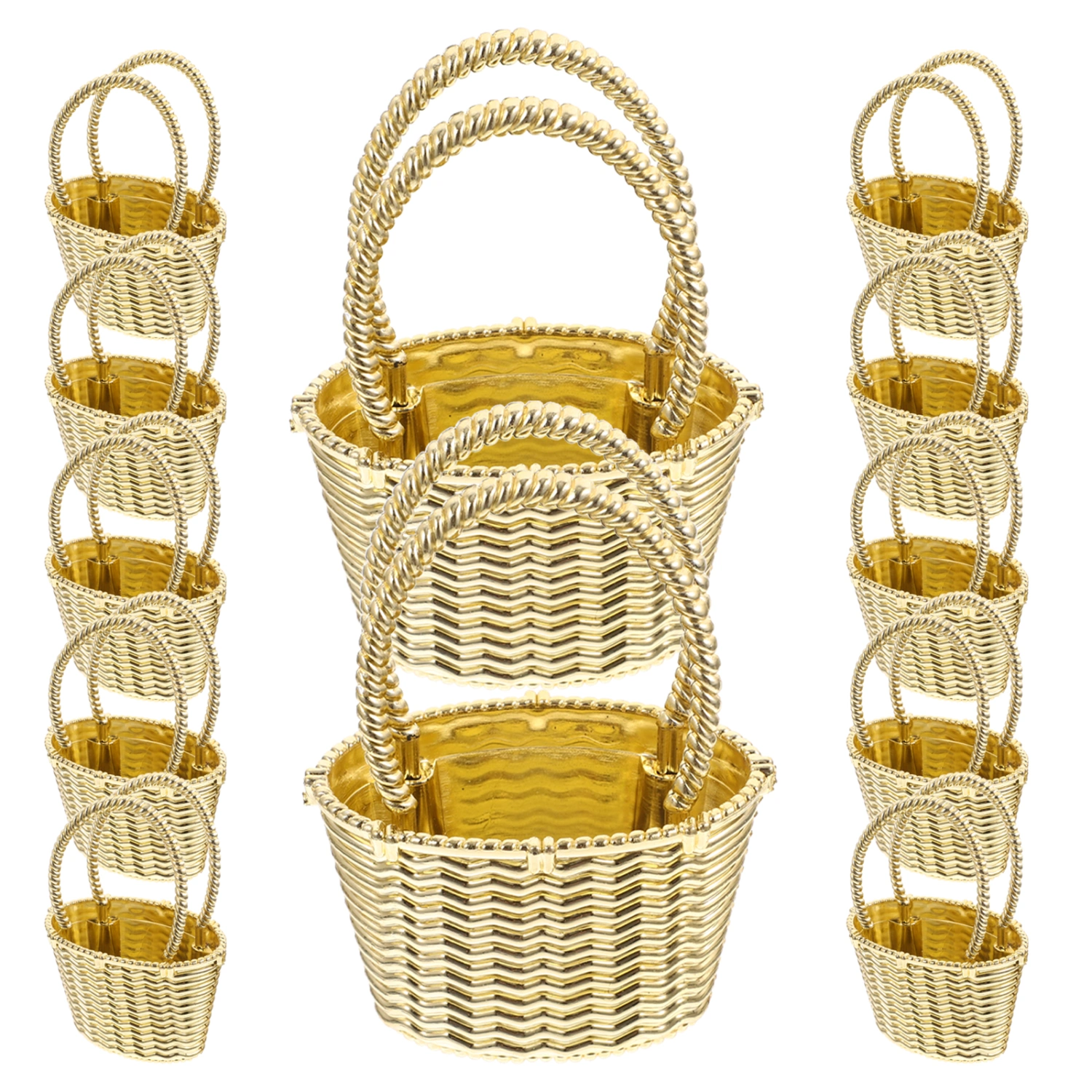 12Pcs Small Candy Baskets Party Favors Candy Gift Container Bag for Wedding Party