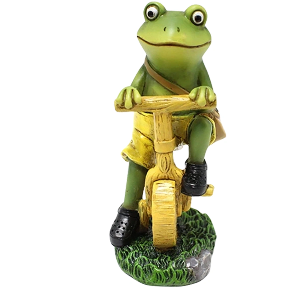 Resin Frog Statue Outdoor Garden Decoration Frog Sculpture Frog Garden Ornament