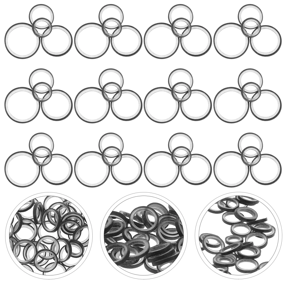 400Pcs Continuous Teeth Bands Dental Orthodontic Bands Tooth Rubber Bands for Braces(Mixed Style)