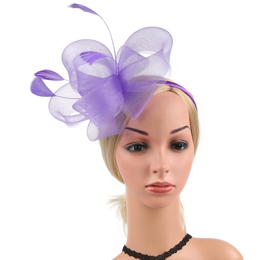 1 Set Tea Party Fascinator Hat Headband Fascinator Hat Clip Tea Party Hair Accessory