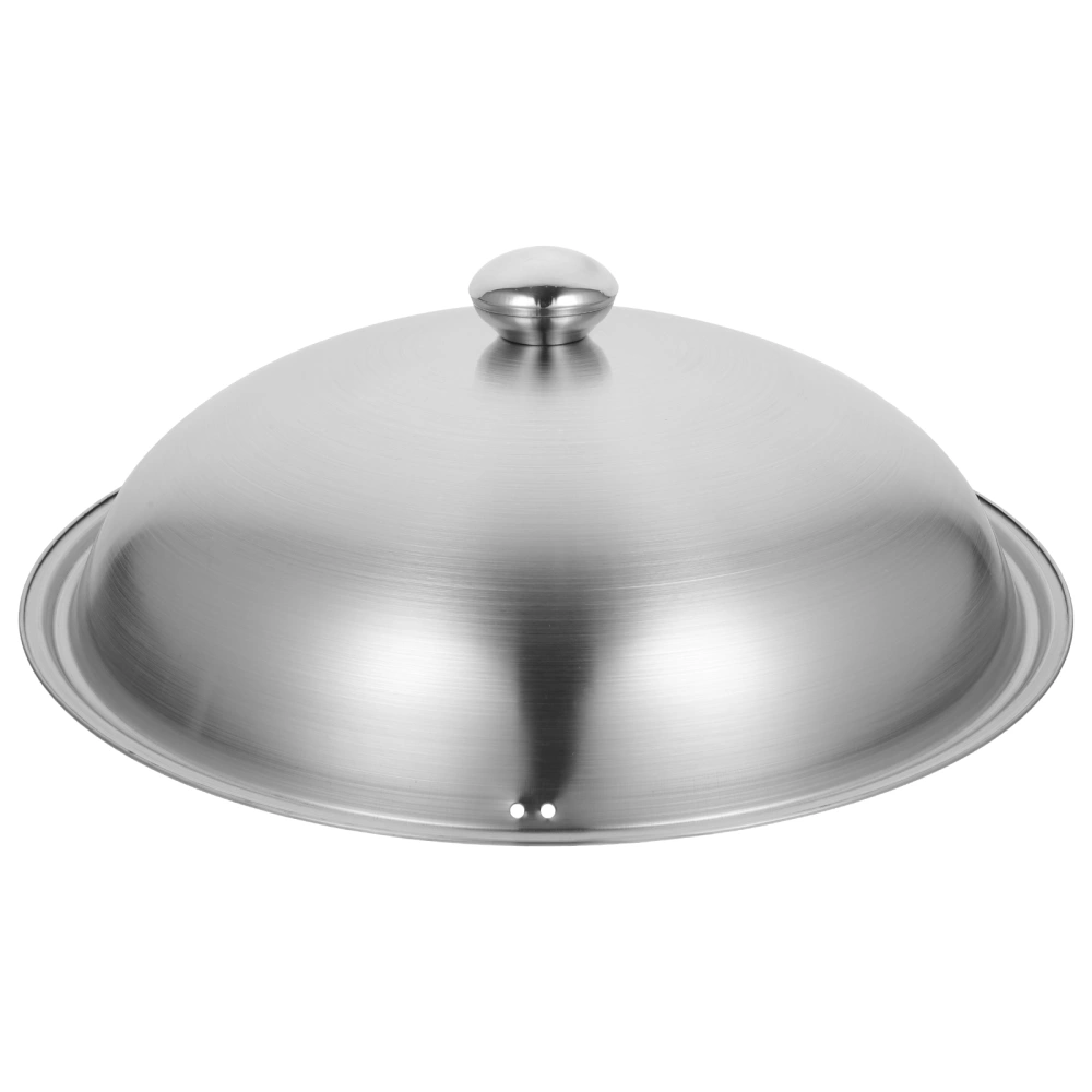 Stainless Steel Pot Cover Household Pan Lid Wok Washable Cover Household Cookware Accessory