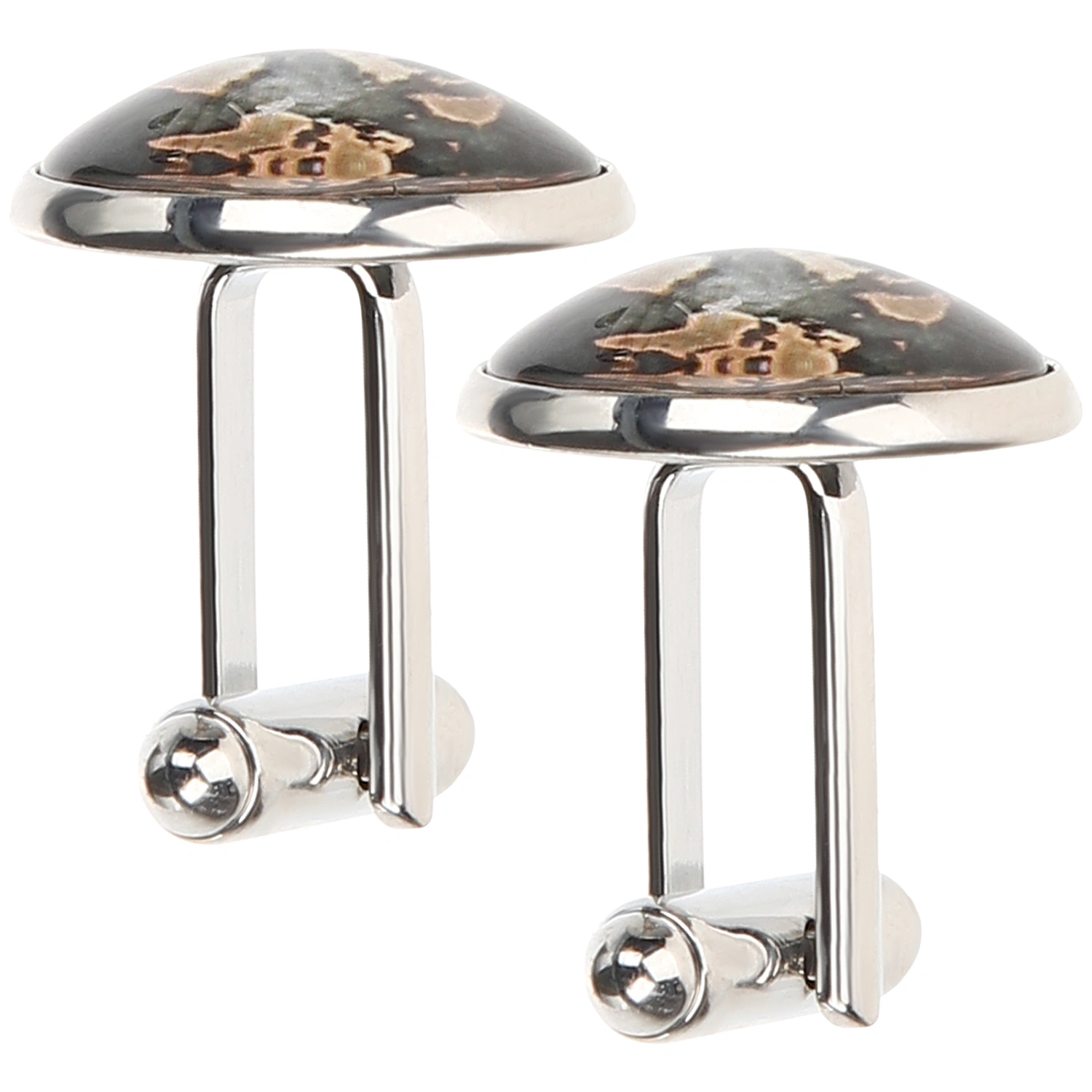 2pcs Suit Cuff Links Men Shirt Cufflinks World Map Cufflinks Male Business Cufflinks