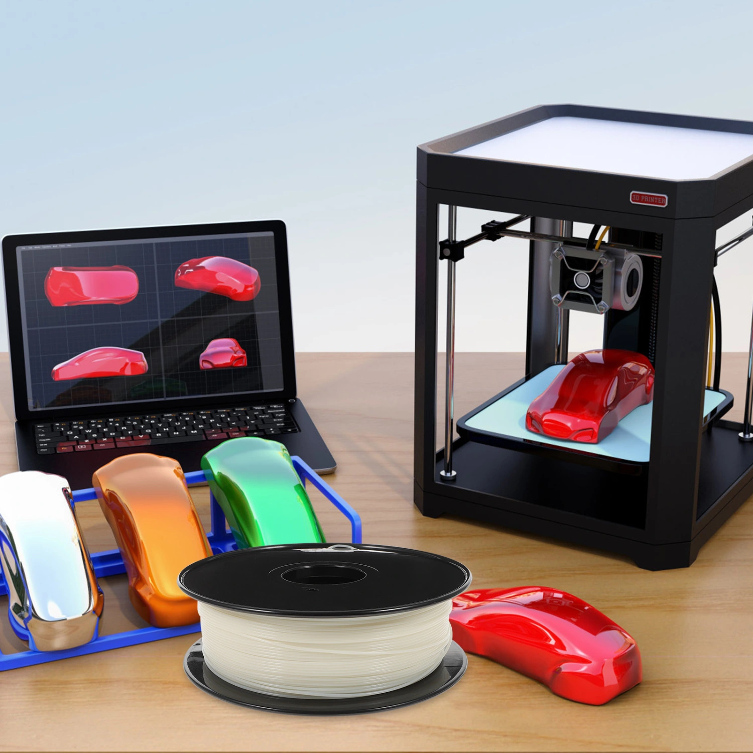 1 Roll Printer Filament 1.75mm Fluorescent 3d Filament Glow In The Dark Pla