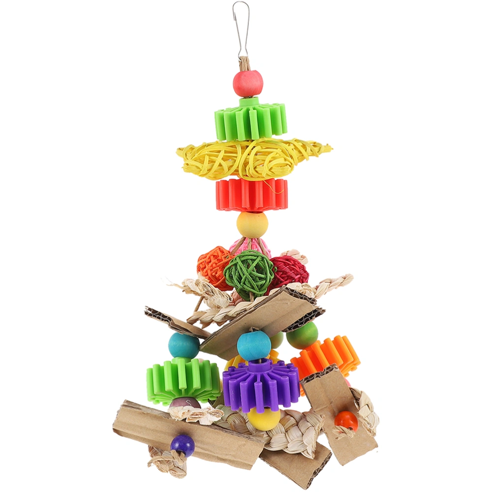 Bird Toy Parrot Toy Natural Parrots Chew Toy Birdcage Hanging Toy Birdcage Pendant for Bird Parakeet