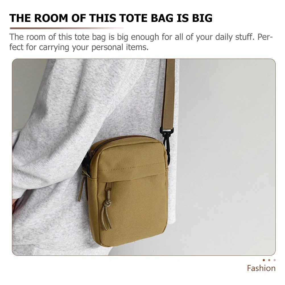 Canvas Shoulder Bag Casual Shoulder Cross Body Bag with Adjustable Shoulder Strap