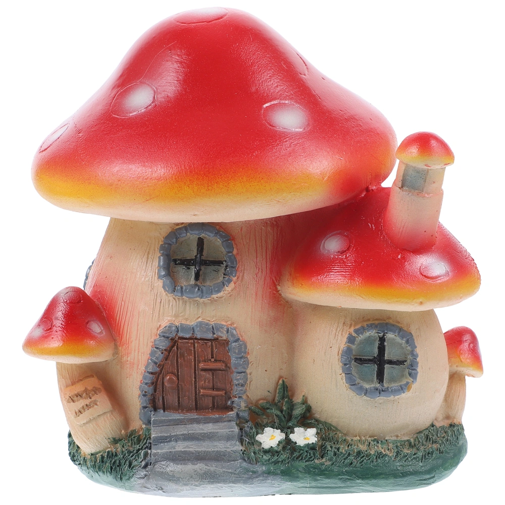 Fairy Mushroom House Figurine Bonsai Landscape Garden Mushroom House Tiny Figurine