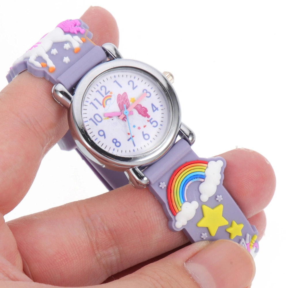 Silicone Band Kids Watch Unicorn Wrist Watch Decorative Girls Boys Watch Kids Birthday Gift