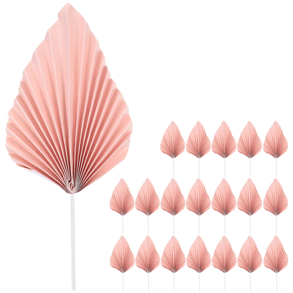 20Pcs Palm Shaped Cupcake Decorative Picks Cake Decoration Cake Insert Cards Cake Ornament Party Supplies