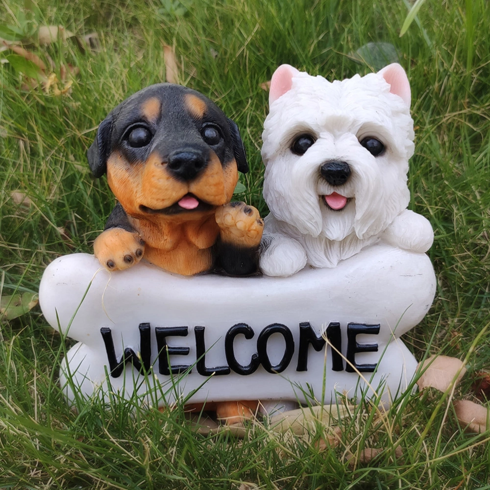 Animal Greeting Statue Desktop Small Animal Decoration Garden Yard Animal Ornament