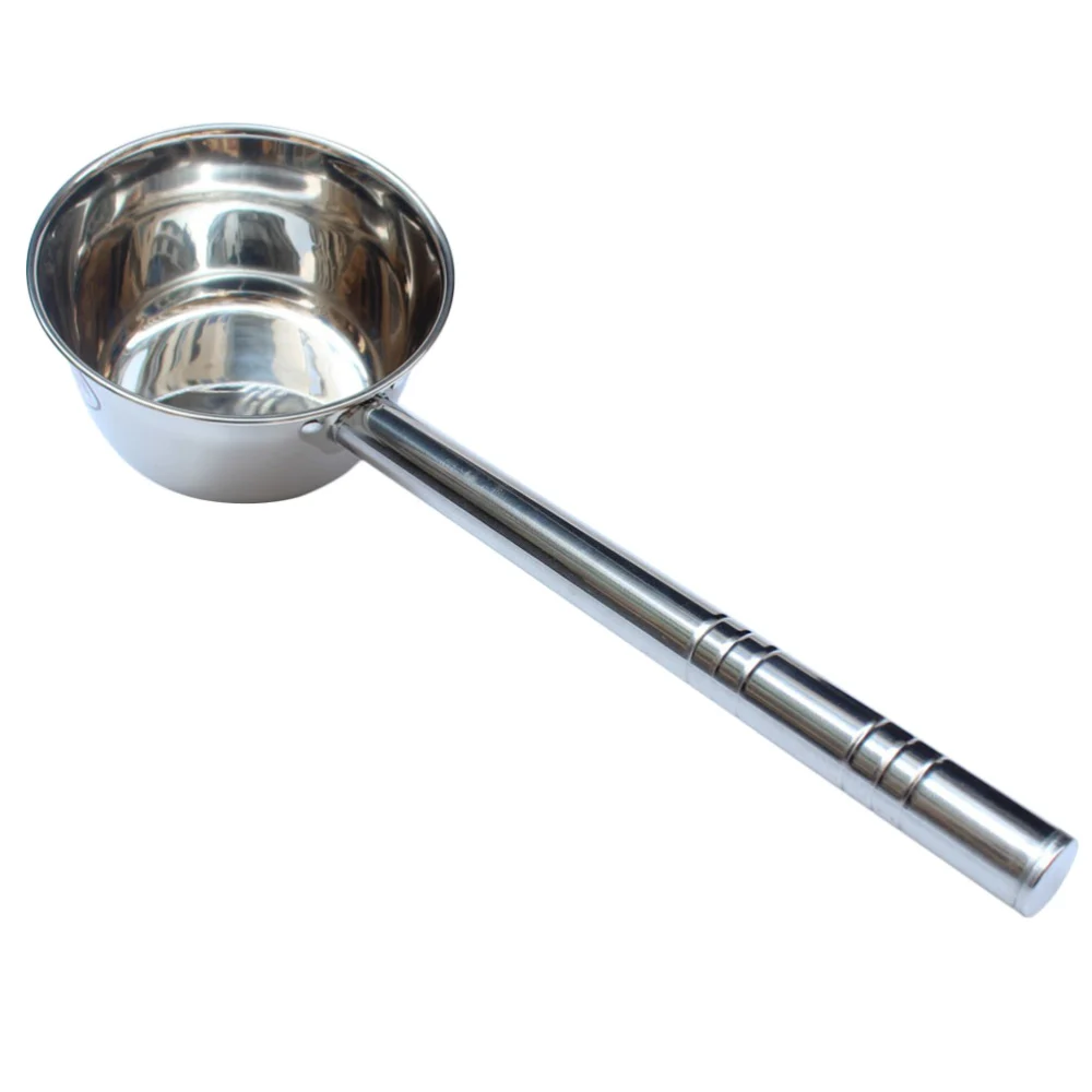 Long Handle Water Spoon Multipurpose Water Scoop Stainless Steel Ladle Kitchen Water Scoop